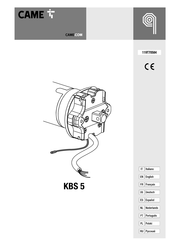 CAME 809Y5-0020 Manual