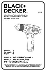Black & Decker HP12 Instruction Manual