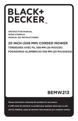 Black & Decker BEMW213-CA Instruction Manual