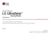 LG UltraGear 32GP850B Owner's Manual