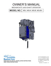 Lynx MDJB Owner's Manual