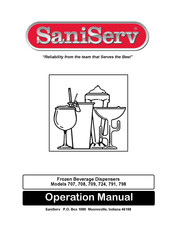 SaniServ 709 Operation Manual