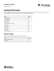 Rockwell Automation 1756-L72S Installation Instructions Manual