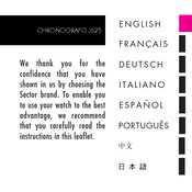 Sector CHRONOGRAFO JS25 Manual