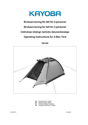 Kayoba 955-029 Operating Instructions Manual
