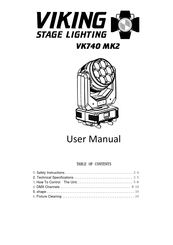 Viking Stage Lighting VK740 MK2 User Manual