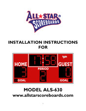 Allstar ALS-630 Installation Instructions Manual