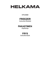 HELKAMA HPK258M Instruction Booklet