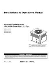 Trane 4WCC4042E1000A Installation And Operation Manual