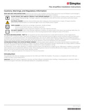 Simplex Flex Installation Instructions Manual