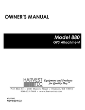 Harvest TEC 880 Owner's Manual