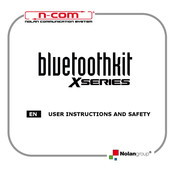 Nolangroup n-com bluetoothkit X Series User Instructions And Safety