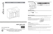 Allen + Roth LWSG48VBR Assembly Instructions Manual