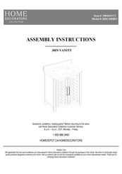 Home Decorators Collection Leary HDC30HRV Assembly Instructions Manual