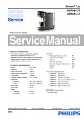 Philips Senseo Up HD7884/31 Service Manual