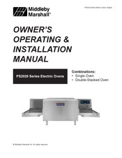 Middleby Marshall PS2020 Series Owner's Operating And Installation Manual