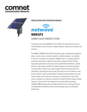 Comnet netwave NWKSP3 Installation And Operation Manual