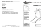 Pro-Form CROSSWALK PETL56521 User Manual