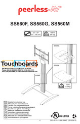 Touchboards peerless-AV SS560M Manual