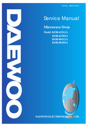 Daewoo KOR-631H1A Service Manual