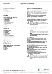 ebm-papst W2E200-HK86-01 Operating Instructions Manual