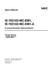 NEC IE-703102-MC-EM1 User Manual