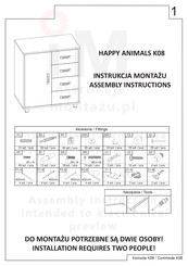 Happy Babies HAPPY ANIMALS K08 Assembly Instructions Manual
