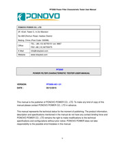 Ponovo PF3000 User Manual
