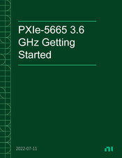 NI PXIe-5665 3.6 GHz Getting Started
