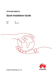 Huawei FDT2108D-288 Quick Installation Manual