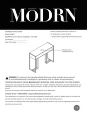 MoDRN 8682S Assembly Instructions Manual