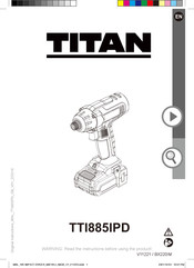 Titan TTI885IPD Instructions Manual
