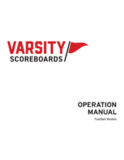 Varsity Scoreboards Football Operation Manual