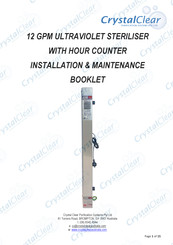 CRYSTALCLEAR 12 GPM Maintenance Booklet