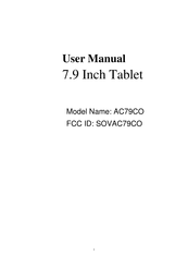 Archos 79 Cobalt User Manual
