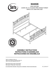 Serta B544KDB Assembly Instructions Manual