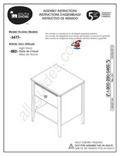 South Shore 3477 Assembly Instructions Manual