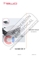 hawo hd 680 DE-V Instruction Manual