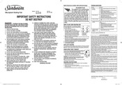 Sunbeam 537-CN Instructions