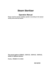 MingTai SUN16 Operation Manual
