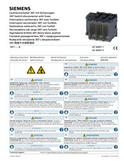 Siemens 3KF1-B Series Operating Instructions Manual