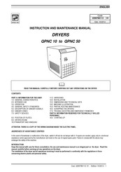 Quincy Compressor QPNC 10 Instruction And Maintenance Manual