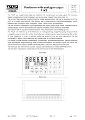 FIAMA P1X2T Manual
