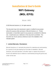 Microkit Solutions WR2 Installation & User Manual