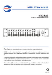 Amperes MX2322 Instruction Manual