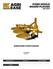 AGRI EASE BE-P3FK Operations & Parts Manual