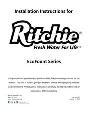Ritchie EcoFount 2 120V Installation Instructions Manual