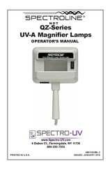 Spectro-UV SPECTROLINE QZ-12 Operator's Manual
