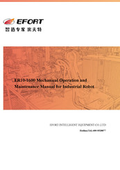 EFORT ER10-1600 Operation And Maintenance Manual