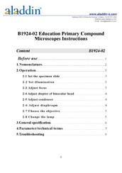 Aladdin B1924-02 Instructions Manual